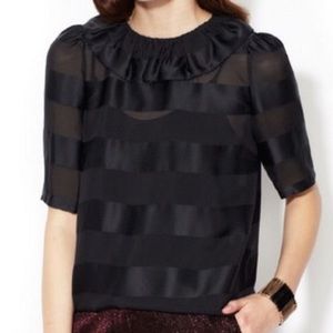 Marc by Marc Jacobs Bellini Silk Striped Blouse